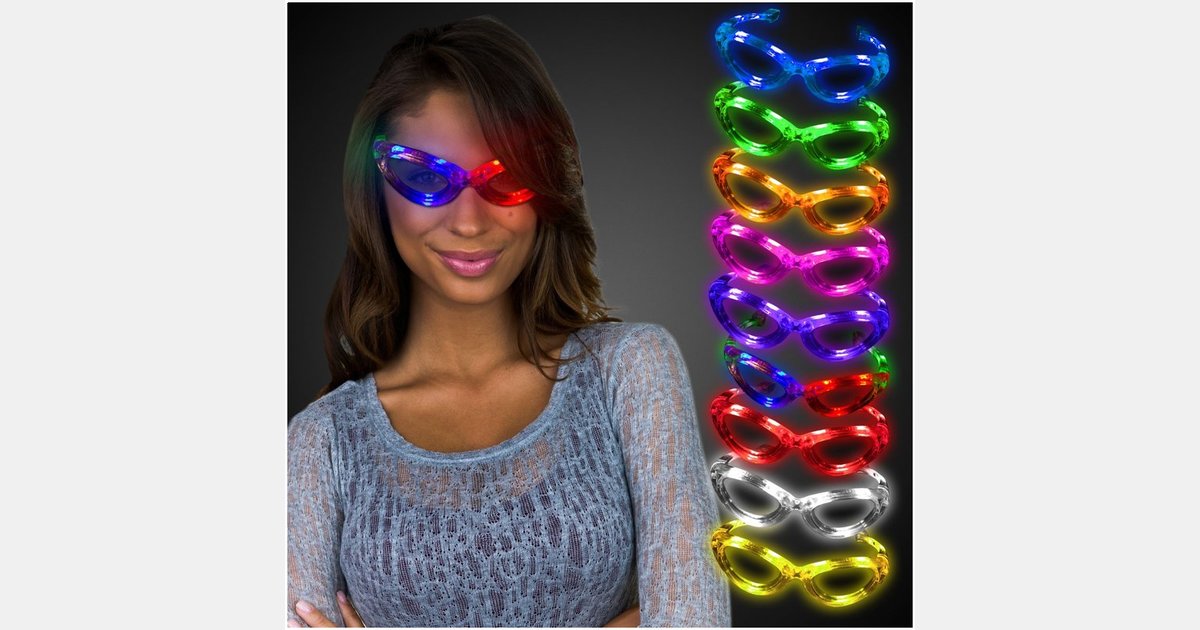 Flashing LED Sunglasses