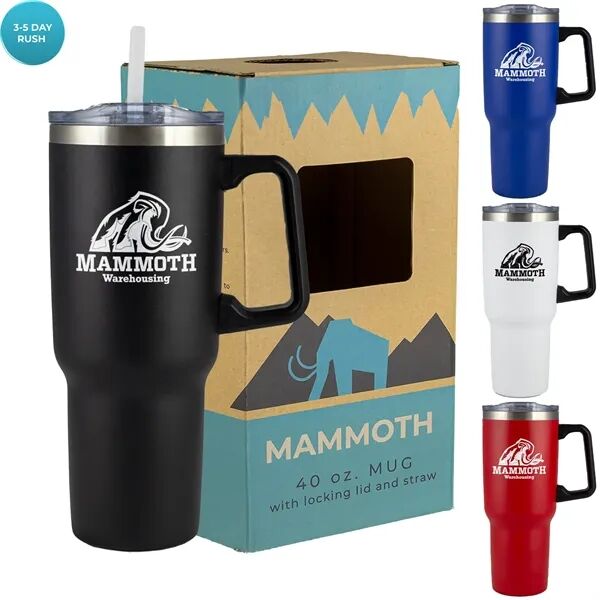 Main Product Image for Custom Printed Mammoth Vacuum Insulated Mug 40 Oz