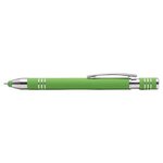 Marin Softy w/ Stylus - Laser Engraved - Metal Pen - Green/Silver