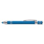 Marin Softy w/ Stylus - Laser Engraved - Metal Pen - Light Blue/Silver