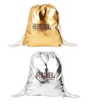 Metallic Drawstring Bag -  