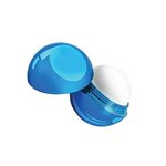 Metallic Finish Round Lip Balm - Metallic Blue