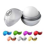 Metallic Finish Round Lip Balm - Silver