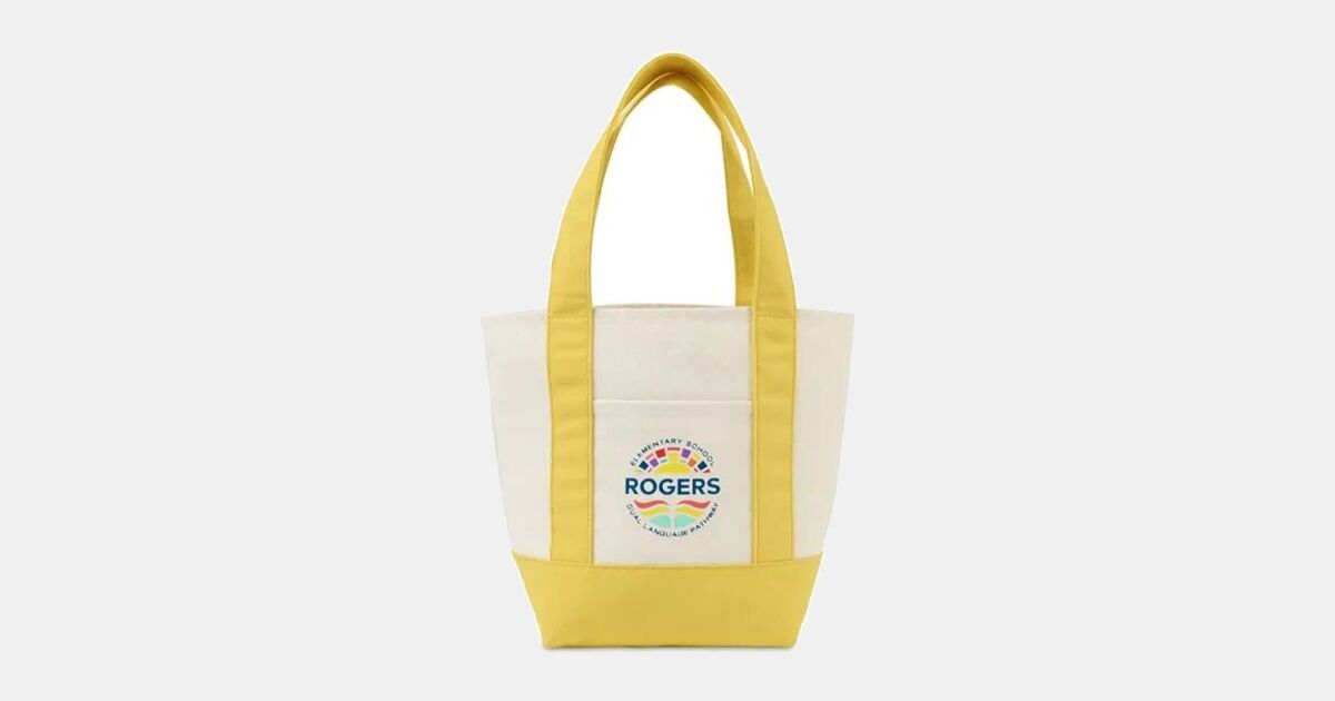 Custom Imprinted Mini Canvas Tote with your logo | ImprintLogo.com