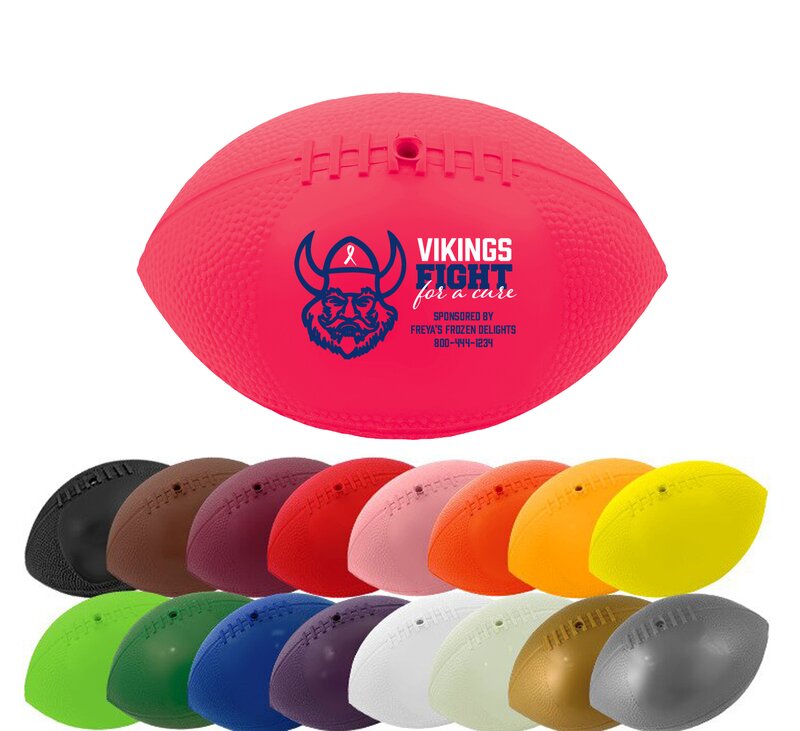 Custom Printed Mini Soft Throw Vinyl Footballs 7