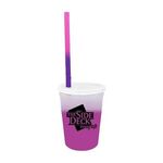 Mood 12 oz. Stadium Cup/Straw/Lid Set - Extra