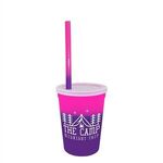 Mood 12 oz. Stadium Cup/Straw/Lid Set -  