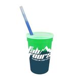 Mood 17 oz. Stadium Cup/Straw/Lid Set - Green to Blue