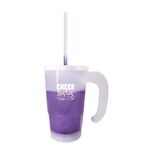 Mood™ 20 oz. Stackable Beer Stein/Straw/Lid Set - Frosted/purple