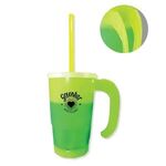 Mood™ 20 oz. Stackable Beer Stein/Straw/Lid Set - Yellow/Green