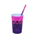 Mood 22 oz. Stadium Cup/Straw/Lid Set - Pink to Purple