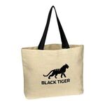 Natural Cotton Canvas Tote Bag -  