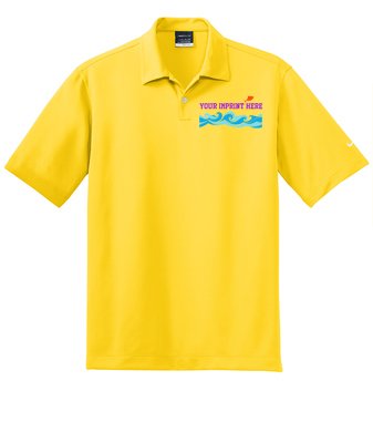 nike yellow golf polo shirt