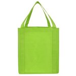 Non Woven Tote Bag - Full Color - Lime Green