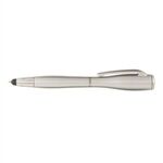 Nova Touch (Metallic) Stylus w/ LED Flashlight Pen - Silver