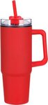 Octava 30 oz Stainless Steel/Polypropylene Mug - Medium Red
