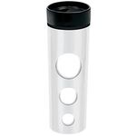 Paper Insert Tumbler with 3 display areas. Logo on top - White