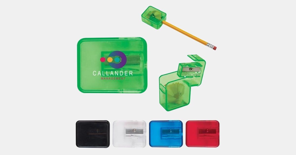 First Sharpner Logo Pencil Sharpener with your logo | ImprintLogo.com
