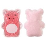 Plush Hippo Aqua Pearls(TM) Hot/Cold Pack - Medium Pink