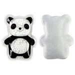 Plush Panda Aqua Pearls(TM) Hot/Cold Pack - Medium Black/white