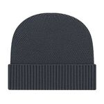 Premium Recycled Knit Cap with Cuff - Charcoal Gray