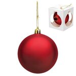 Promotional Shatter Resistant Ornament - Red