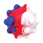 Push Pop Stress Ball - Blue-red-white