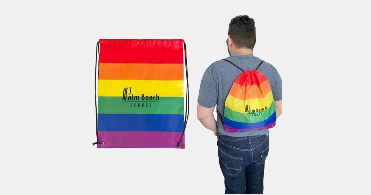 Rainbow Backpack with your logo | ImprintLogo.com