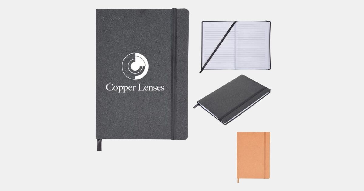 Custom Printed Recycled Cotton Journal with your logo