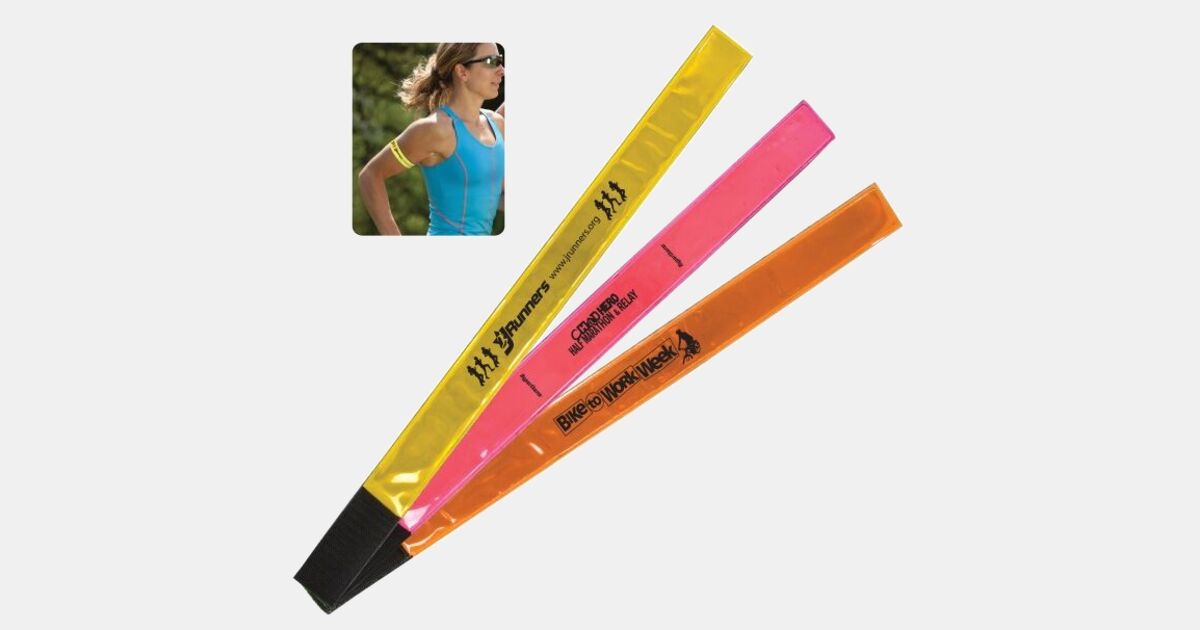 Reflective Safety Hook and Loop Closure Band with your logo ...