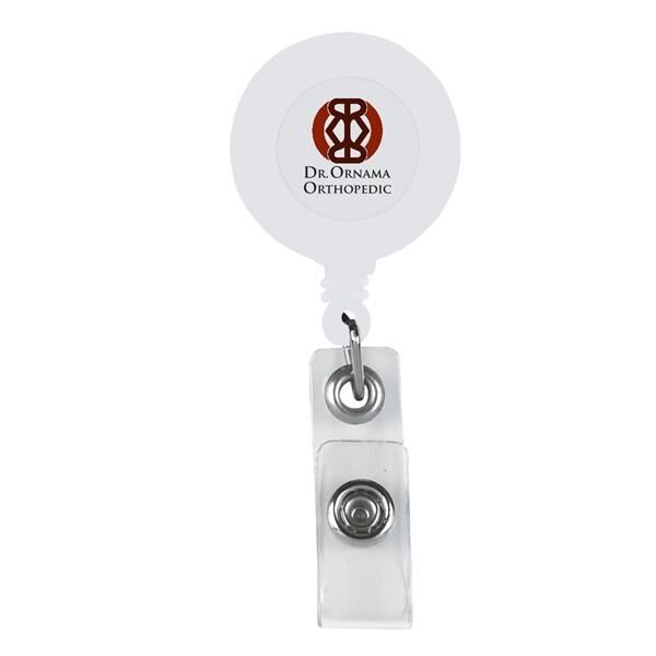 300 Custom Printed Retractable Badge Holder With Laminated Label