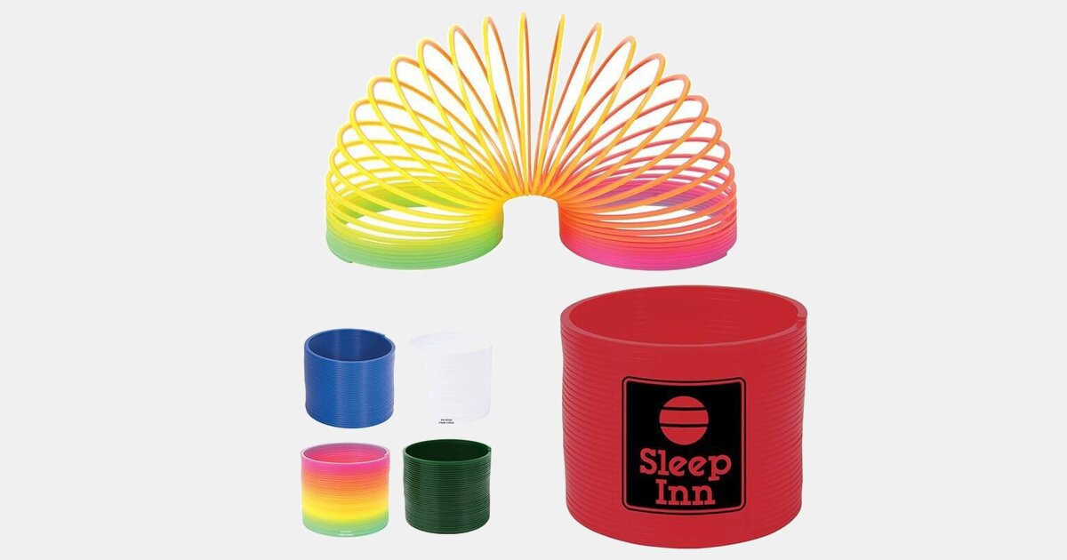 Imprinted Round Spring Thing with your logo