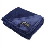 RPET Fleece Blanket - Heathered Blue