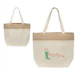Savanna Jute & Recycled Cotton Cooler Tote -  