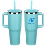 SENSO® Summit 40 oz Insulated Stainless Steel Travel Mug wi - Medium Light Blue