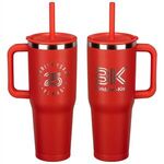 SENSO® Summit 40 oz Insulated Stainless Steel Travel Mug wi - Medium Red