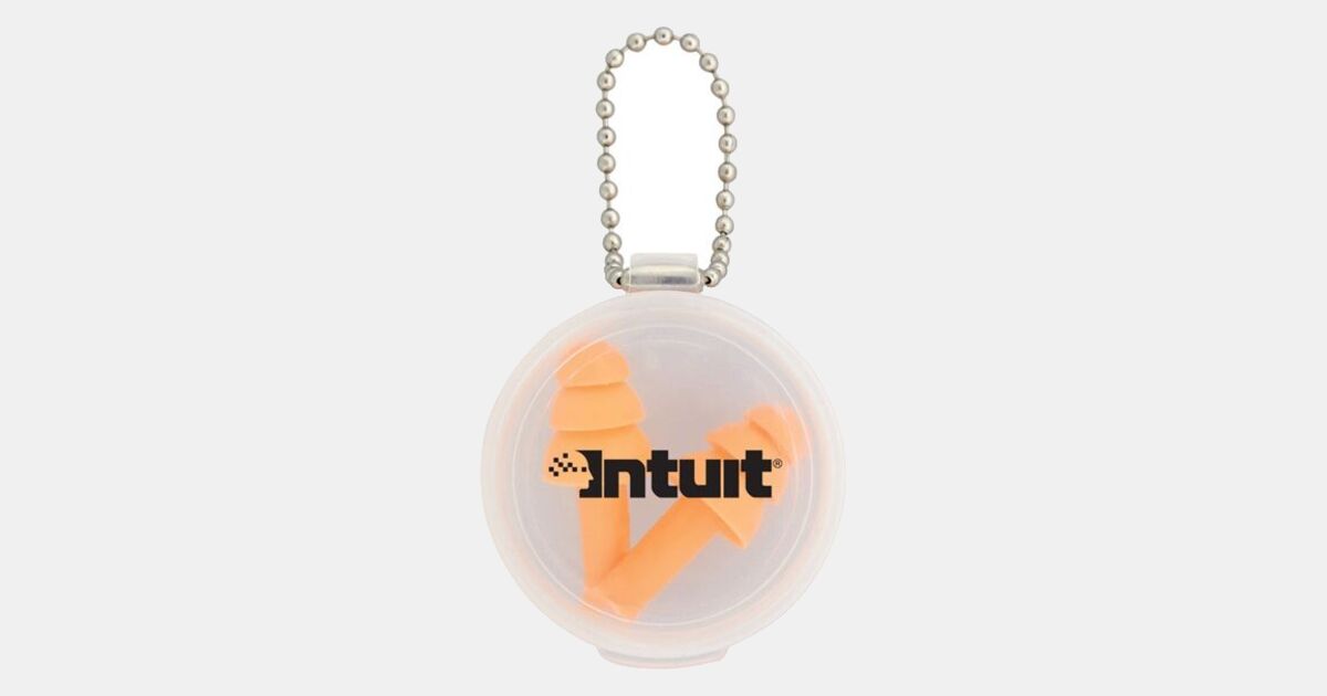 Silicone Earplug Keychain with your logo | ImprintLogo.com