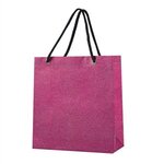 Small Reusable Glitter Tote Bag - Magenta