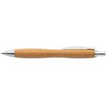 Sophisticate Bamboo Pen with Chrome Trim - ColorJet - Bamboo