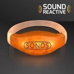 Sound Activated Light Up LED Flashing Bracelets - Orange