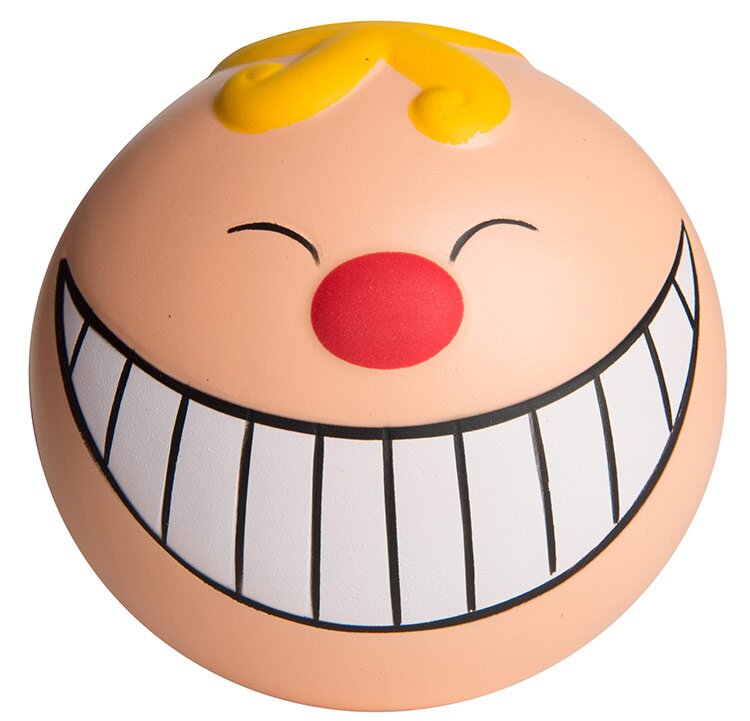 Promotional Squeezies Funny Face Smile Stress Reliever with your logo |  