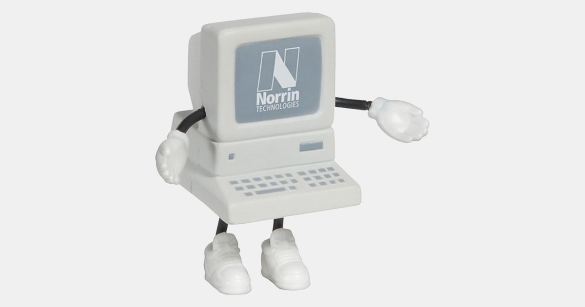 Stress Ball Computer Figure | ImprintLogo.com