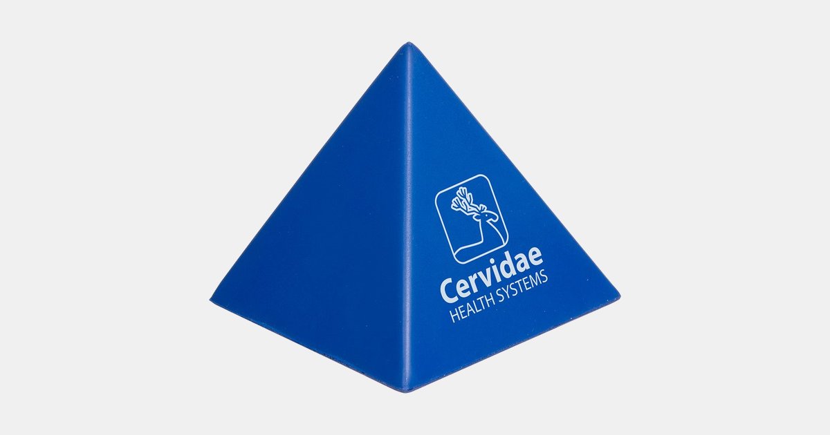 Stress Ball Pyramid | ImprintLogo.com