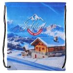 Sublimated Non-Woven Drawstring Backpack -  