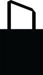 Sublimated Non-Woven Value Tote 2 Sided - Black
