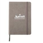 Suede Fabric Journal - Gray