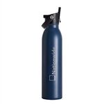 Swig 20oz Flip + Sip Water Bottle - Navy Blue