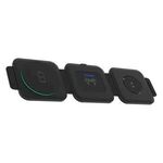 Tangelo ChargeLux 3 in 1 Magentic Folding Wireless Charger - Black