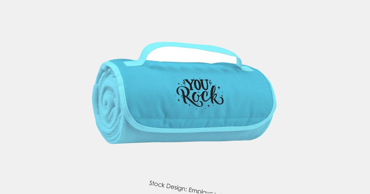 Giveaway Thank You RollUp Blanket with your logo