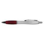 The Silver Grenada Pen - Burgundy